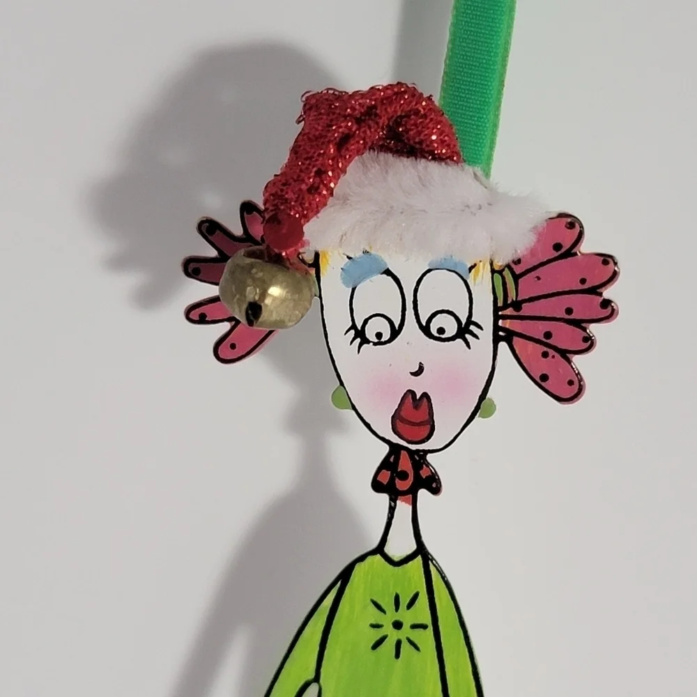 Chicklets Zoe & Joey for Silvestri Christmas Ornament Girl Mall NEW T51